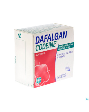Dafalgan codeine eff 500mg tabl 32