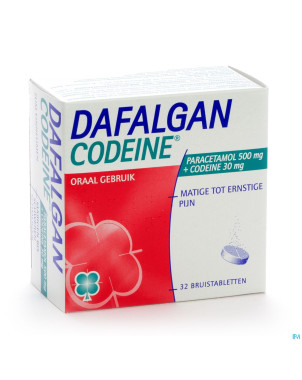 Dafalgan codeine eff 500mg tabl 32