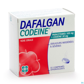 Dafalgan codeine eff 500mg tabl 32