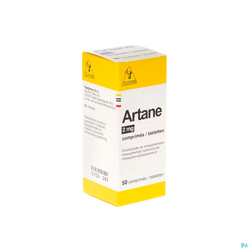 Artane 2mg    flacon comp  50 x 2mg