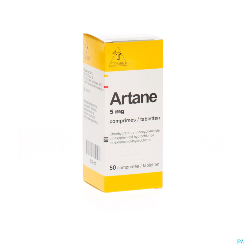Artane 5mg    flacon comp  50 x 5mg