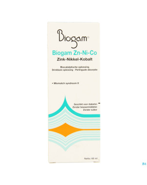 Biogam zn-ni-co    fl 60ml