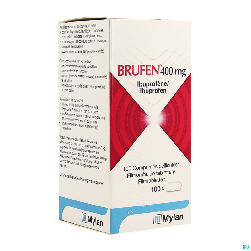 Brufen 400 mg comp pell tabl 100 x 400 mg