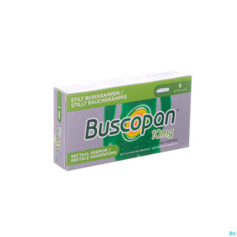 Buscopan supp   6 x 10 mg