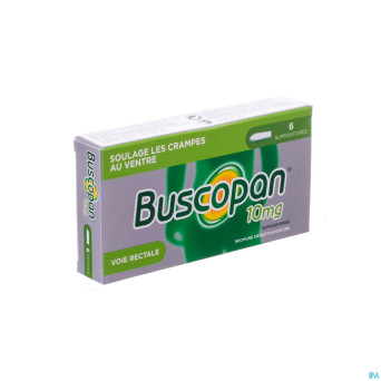 Buscopan supp   6 x 10 mg
