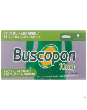 Buscopan supp   6 x 10 mg