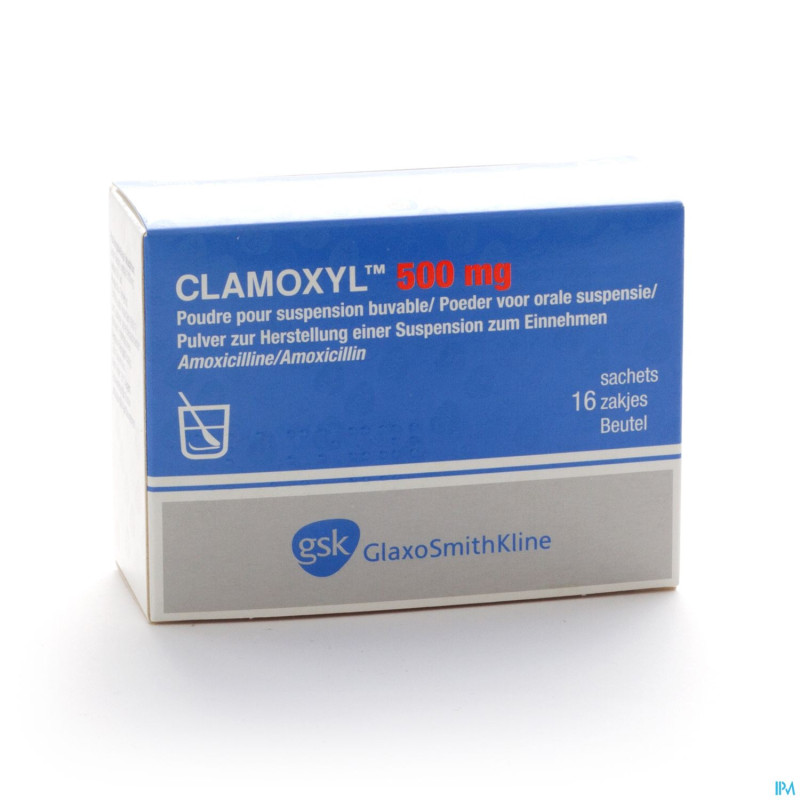 Clamoxyl pulv 16 x 500 mg