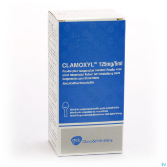 Clamoxyl sir 1 x 80 ml 125mg/5ml