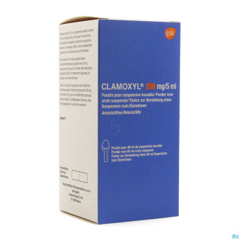 Clamoxyl sir 1 x 80 ml 250mg/5ml