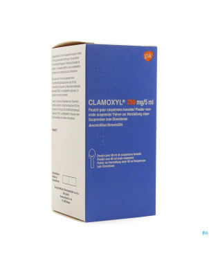 Clamoxyl sir 1 x 80 ml 250mg/5ml