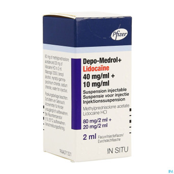 Depo-medrol lidoc 80mg vial 40mg/ml  1 x 2 ml