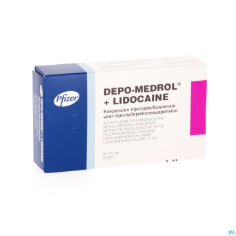 Depo-medrol lidoc 40mg vial 40mg/ml  3 x 1 ml
