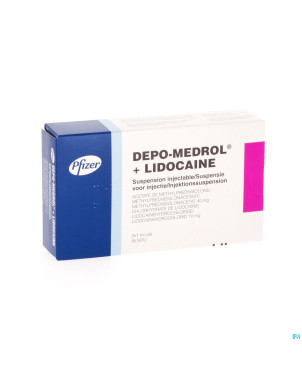 Depo-medrol lidoc 40mg vial 40mg/ml  3 x 1 ml