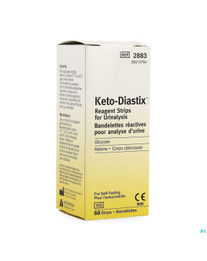 Keto-diastix strips 50  a 2883 b 51