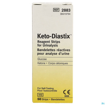 Keto-diastix strips 50  a 2883 b 51