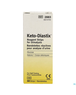 Keto-diastix strips 50  a 2883 b 51