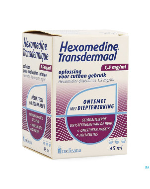 Hexomedine sol  45ml transcut