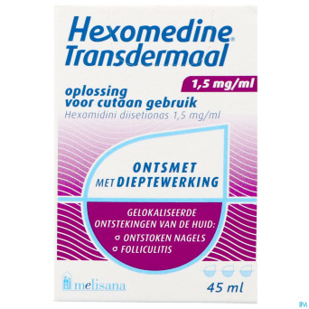 Hexomedine sol  45ml transcut
