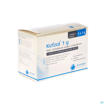 Kefzol amp inj  3x1g
