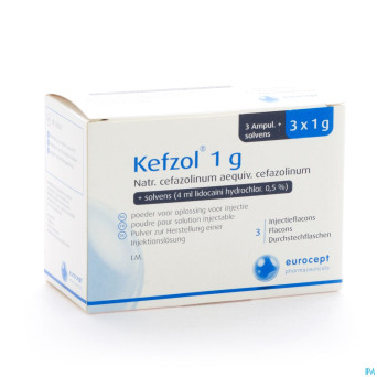 Kefzol amp inj  3x1g
