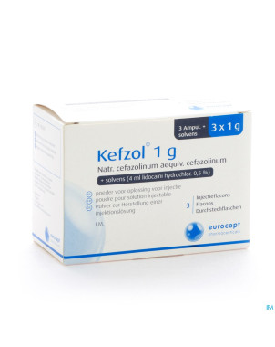 Kefzol amp inj  3x1g