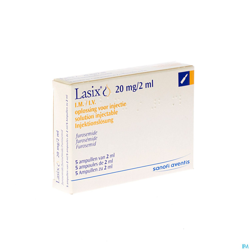 Lasix amp im/iv 20 mg 5 x 2 ml cfr 3070-414