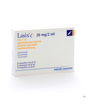 Lasix amp im/iv 20 mg 5 x 2 ml cfr 3070-414