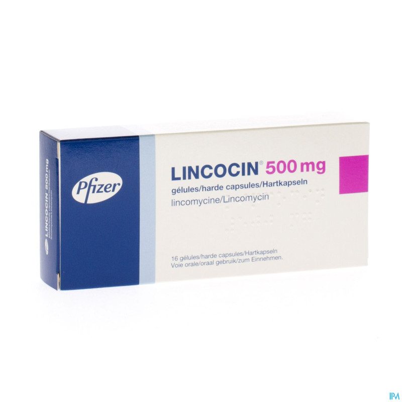 Lincocin caps  16 x 500 mg