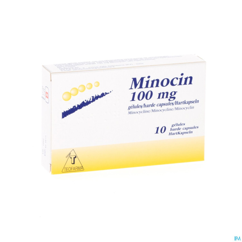 Minocin caps  10 x 100 mg