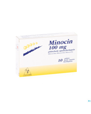 Minocin caps  10 x 100 mg
