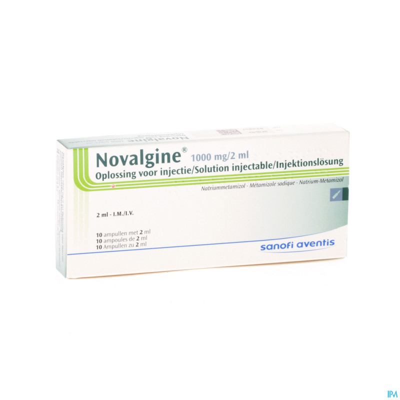 Novalgine amp. 10 x 2 ml sol. 50 %