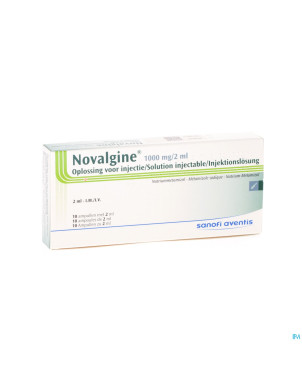Novalgine amp. 10 x 2 ml sol. 50 %