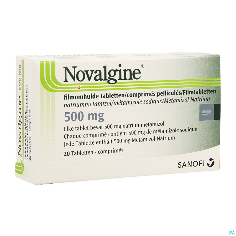 Novalgine comp. oblong 20 x 500 mg