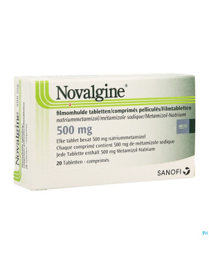 Novalgine comp. oblong 20 x 500 mg