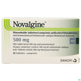 Novalgine comp. oblong 20 x 500 mg