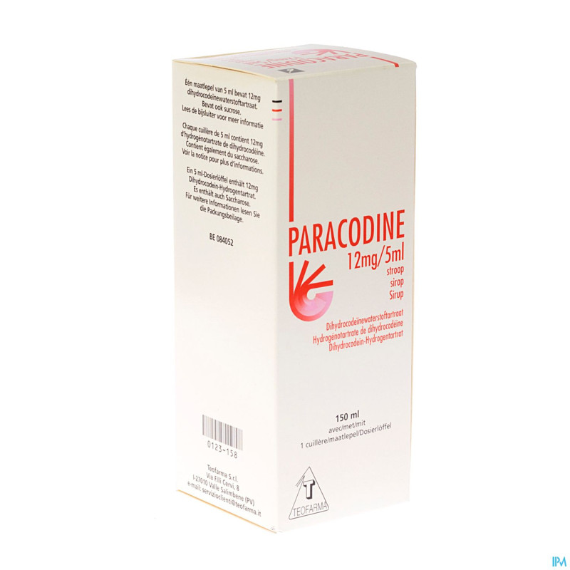 Paracodine sir. 150 ml