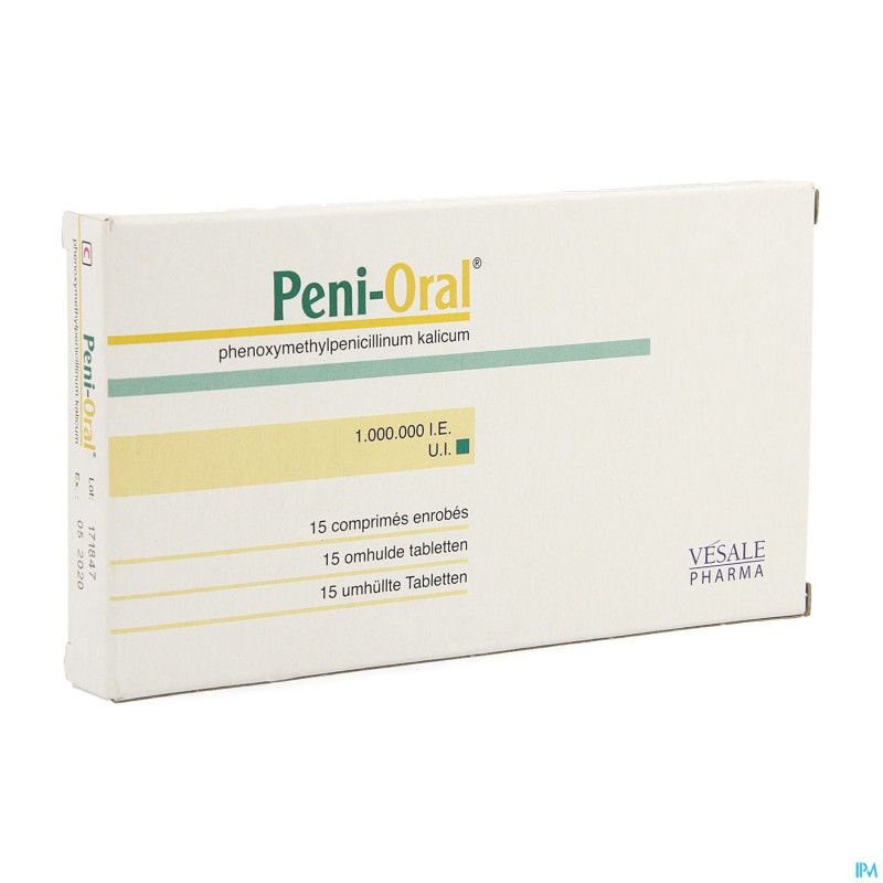 Peni oral comp  15 x 1000000 u
