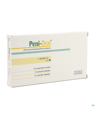 Peni oral comp  15 x 1000000 u