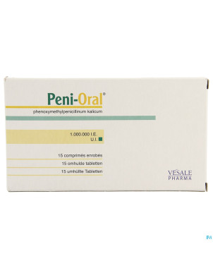 Peni oral comp  15 x 1000000 u