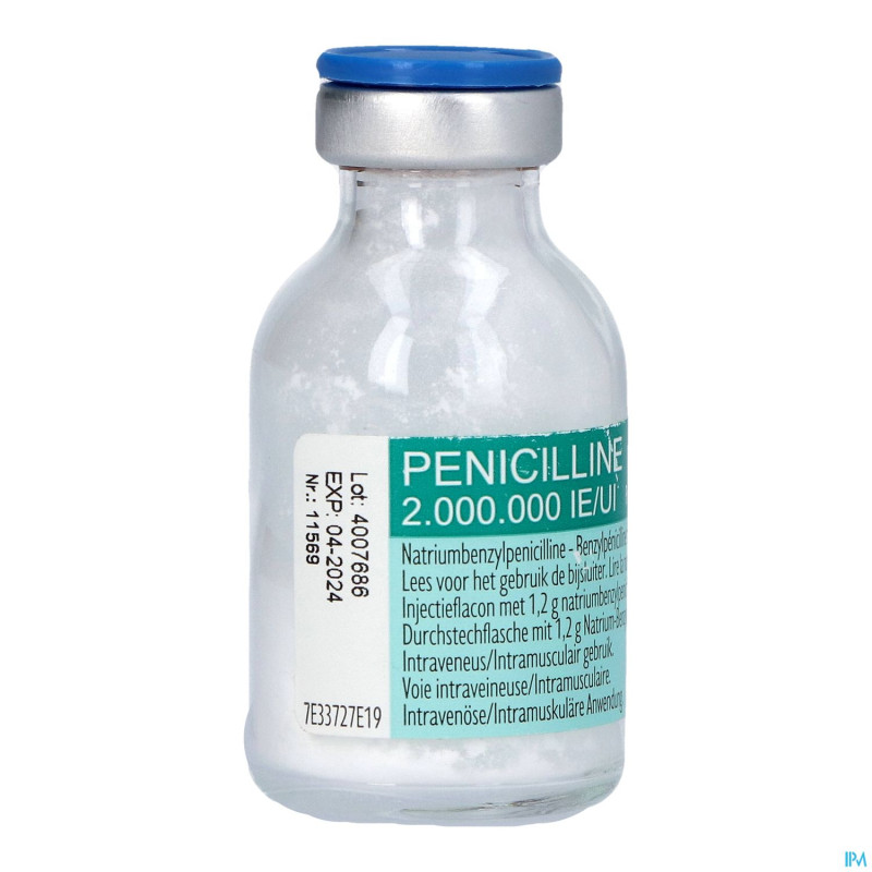 Penicilline 2000000ui pdr sol inj fl inj 100