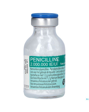 Penicilline 2000000ui pdr sol inj fl inj 100