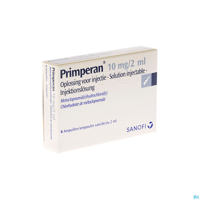 Primperan amp inj 6 x  10 mg/2 ml