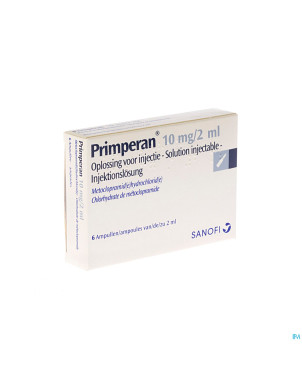 Primperan amp inj 6 x  10 mg/2 ml