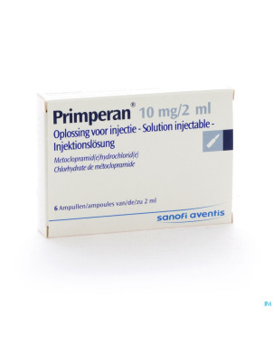 Primperan amp inj 6 x  10 mg/2 ml