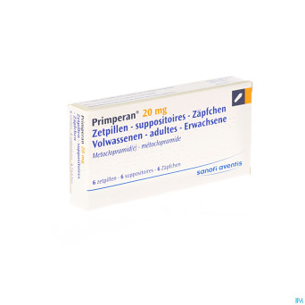 Primperan supp ad  6 x 20 mg