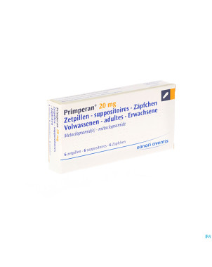 Primperan supp ad  6 x 20 mg