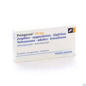 Primperan supp ad  6 x 20 mg