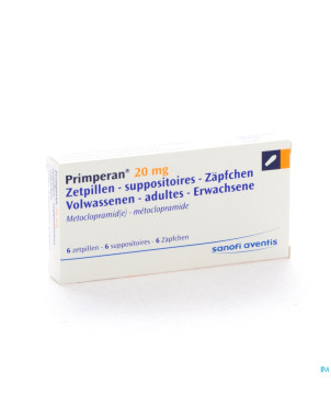 Primperan supp ad  6 x 20 mg