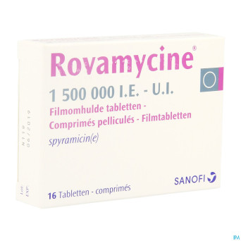 Rovamycine comp  16 x 1.500.000 i.u/i.e