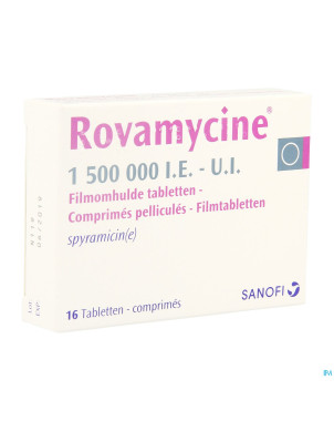 Rovamycine comp  16 x 1.500.000 i.u/i.e